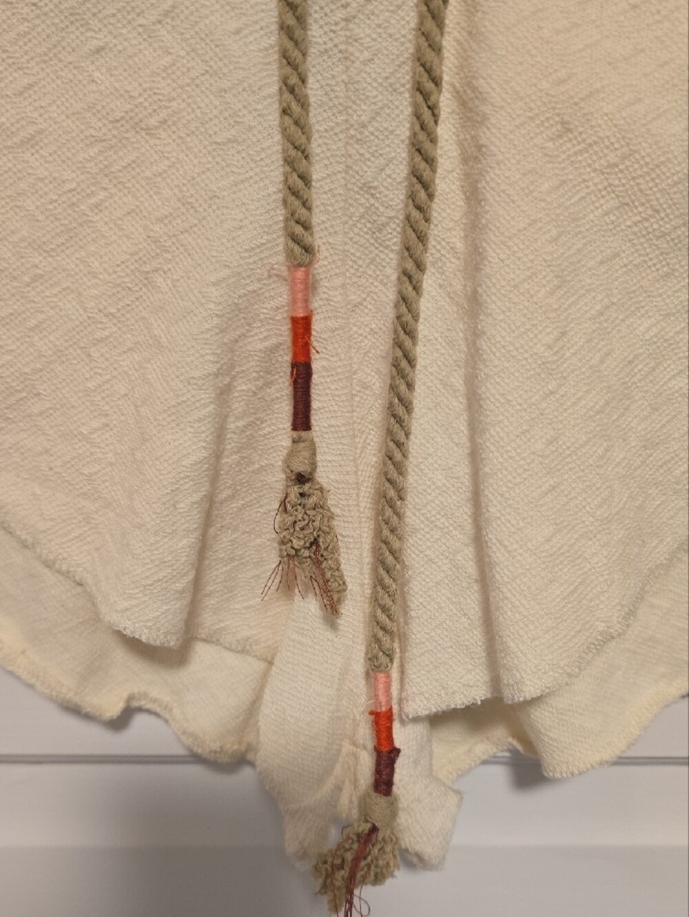Roxy Cream Layered Rope-Drawstring Shorts - Picture 2 of 7